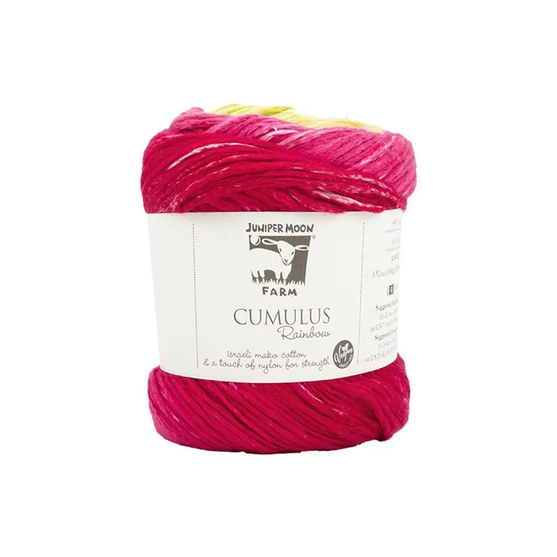 Fluorescent Lights Cumulus Rainbow Cotton Blend Yarn | Juniper Moon Farm #K-CUMR-230 Free Returns