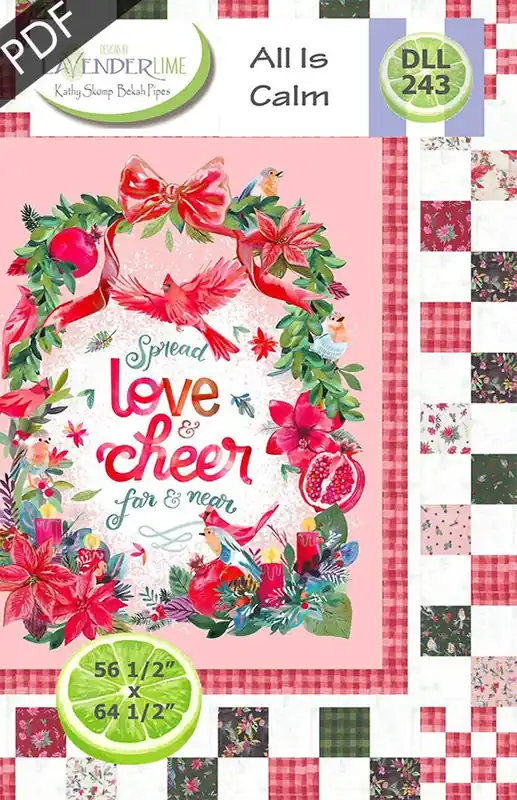 Trending All is Calm Downloadable PDF Quilt Pattern | Designs by Lavender Lime