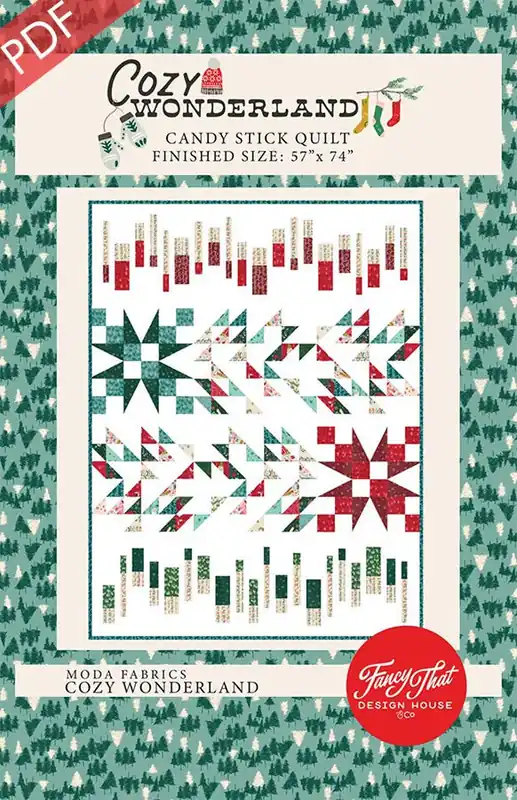 Candy Stick Downloadable PDF Quilt Pattern | Fancy That Design House Final Sale