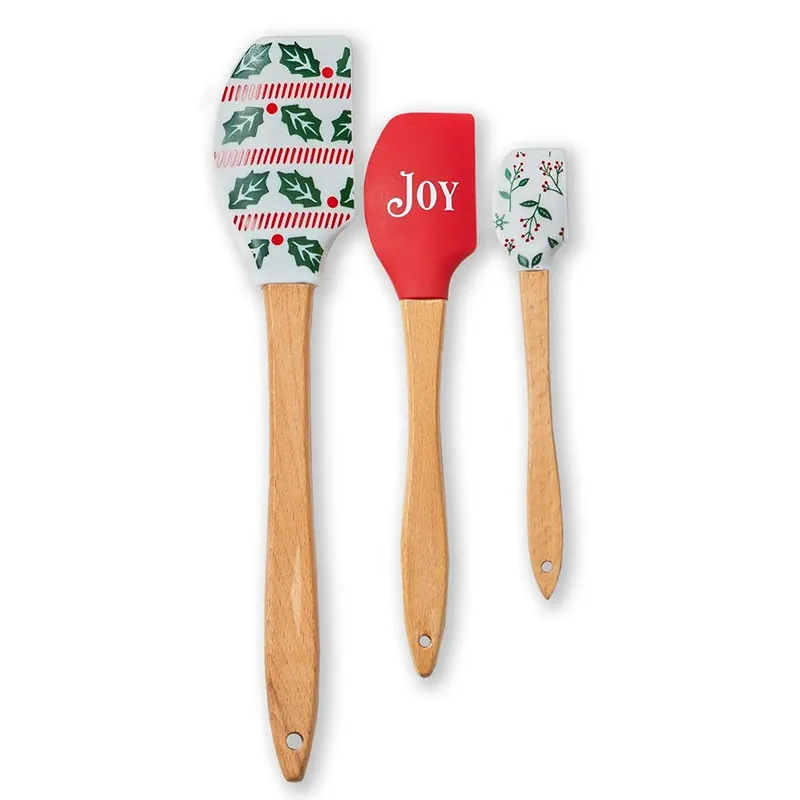 Low Price Set of Three Tis the Season Silicone Spatulas