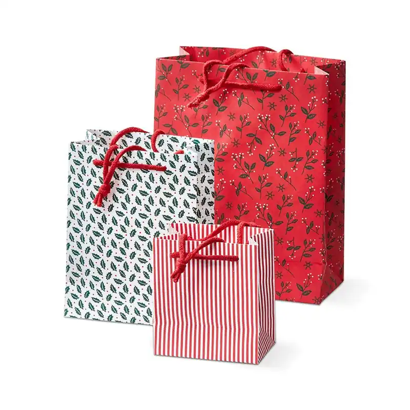 Set of Three Tis The Season Gift Bags Buy Online