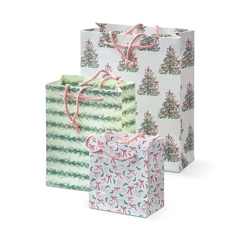 Set of Three Very Merry Gift Bags Weekend Sale