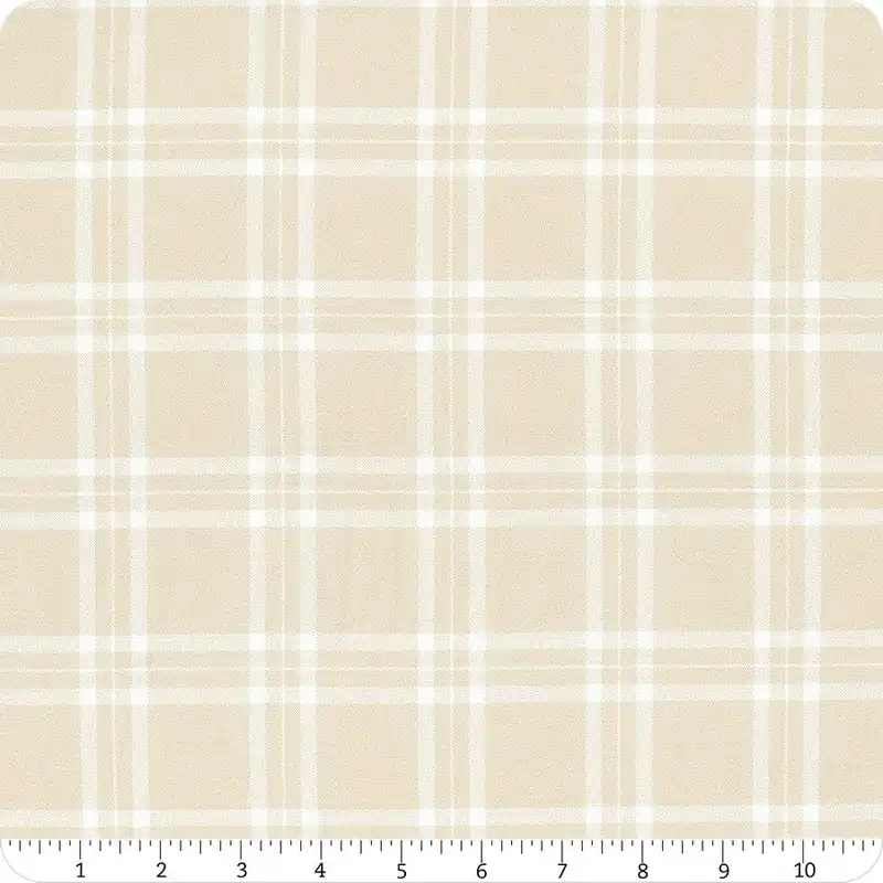Summer House Cream Plaid Yardage | SKU# R521303D-CREAM Worldwide Shipping