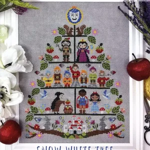 Wholesale Snow White Tree Cross Stitch Pattern | Tiny Modernist