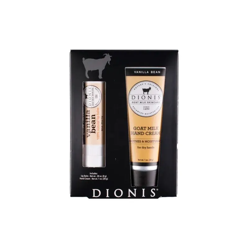 Vanilla Bean Lip Balm & Hand Cream Gift Set | Dionis #C33117-2 Original