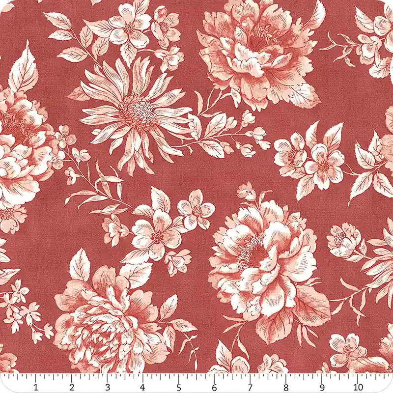 Sandalwood Rosewood Camellia Yardage | SKU# 44381-17 Top Pick