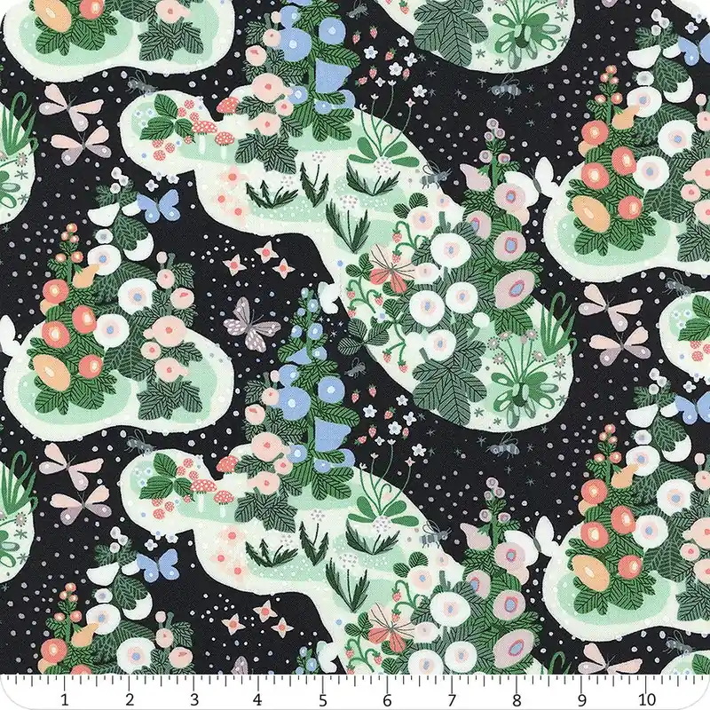 Love Letter Peacoat Fairy Garden Yardage | SKU# 37120-27 Brand New