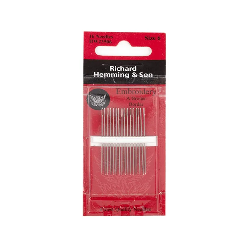 Factory Price Richard Hemming & Son Size 6 Crewel and Embroidery Needles | Colonial #HW235-06