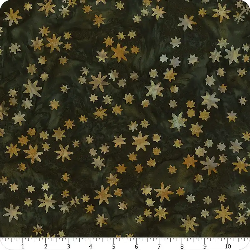Money Back Guarantee Flutter Fields Batiks Hunter Mini Floral Yardage | SKU# 712405695