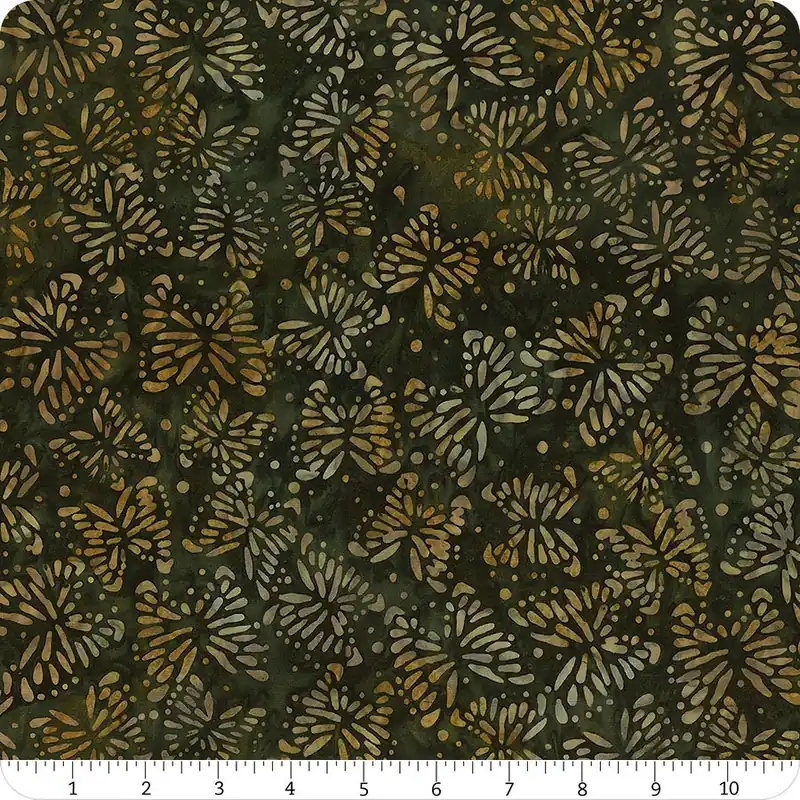 Flutter Fields Batiks Hunter Tossed Butterflies Yardage | SKU# 712403695 Factory Price