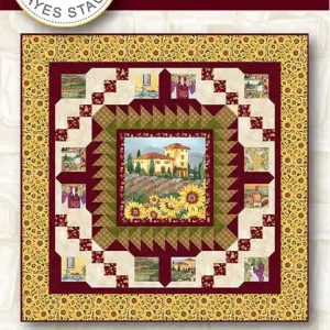Wine & Flowers Downloadable PDF Quilt Pattern | Needle in a Hayes Stack Mega Sale