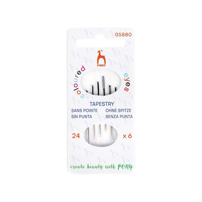 Worldwide Shipping Pony Coloured Eyes Cross Stitch and Tapestry Needles Size 24 | Pony #05880