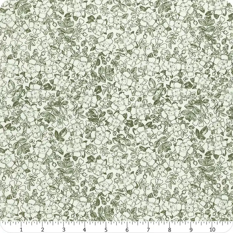 Garden Grace Green Floral Toile Yardage | SKU# 16531-777 Direct From Factory