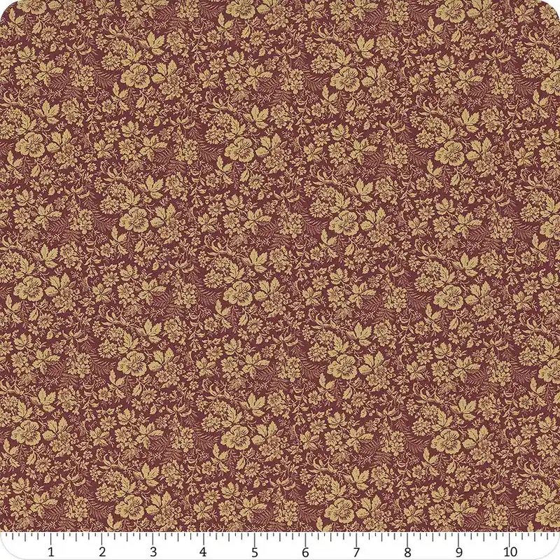 Gentry's Mill Wine Field Flowers Digitally Printed Yardage | SKU# R601288D-WINE Low Price