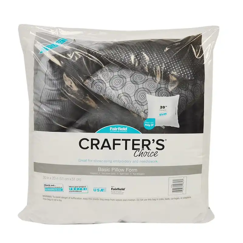 Hot Picks 20" x 20" Crafter's Choice Basic Pillow Form | Fairfield #FCPW20