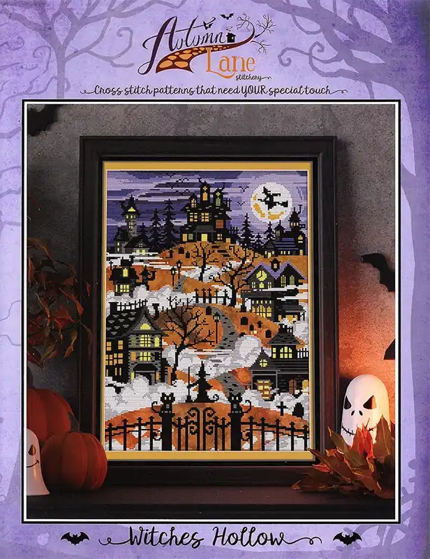 Buy Today Witches Hollow Cross Stitch Pattern | Autumn Lane Stitchery