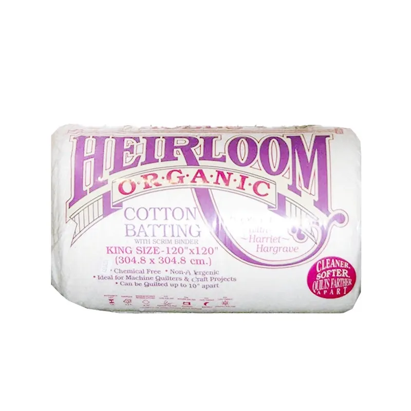 Hobbs 120" x 120" Heirloom Natural Unbleached Cotton with Scrim Quilt Batting | Hobbs #HHNS120 Reduced Price