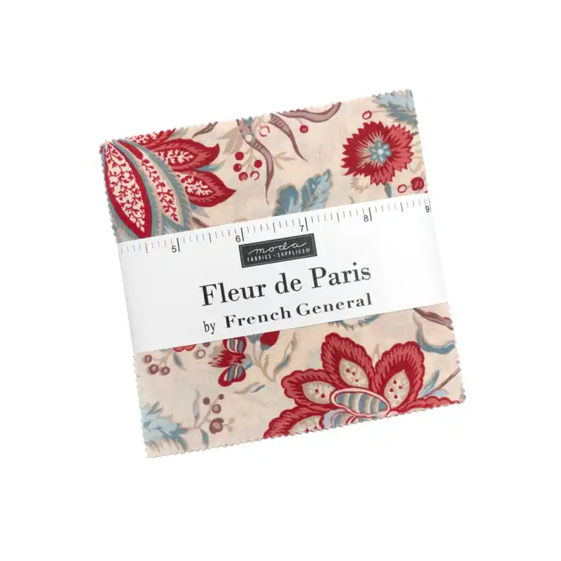 Fleur de Paris Charm Pack Reservation | French General for Moda Fabrics Fast Shipping