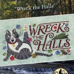 Wreck the Halls Cross Stitch Pattern | Silver Creek Samplers Price Drop