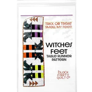 Witches Feet Table Runner Pattern | Block Party Quilt Co #P275-WITCHESFEET No Minimum Order
