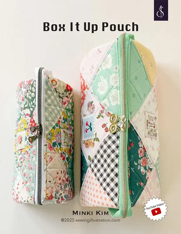 Worldwide Shipping Box It Up Pouch Sewing Pattern | Minki Kim