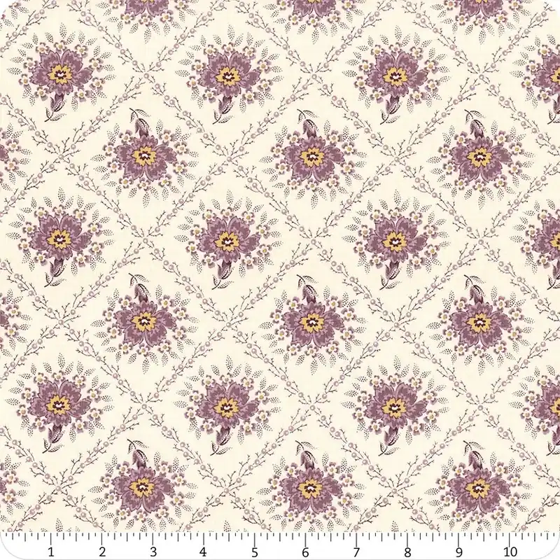 Wildflower Cottage Pansy Trellis Yardage | SKU# 1591-P While Supplies Last