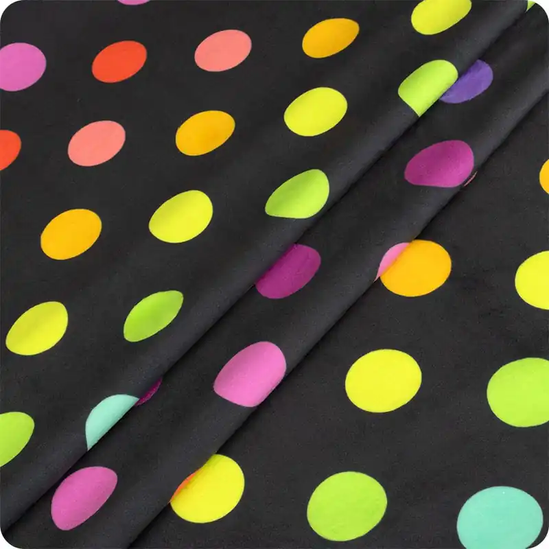 Wholesale Graywork Shadow Disco Poms Minky Yardage | SKU# MKTP011-SHADOW