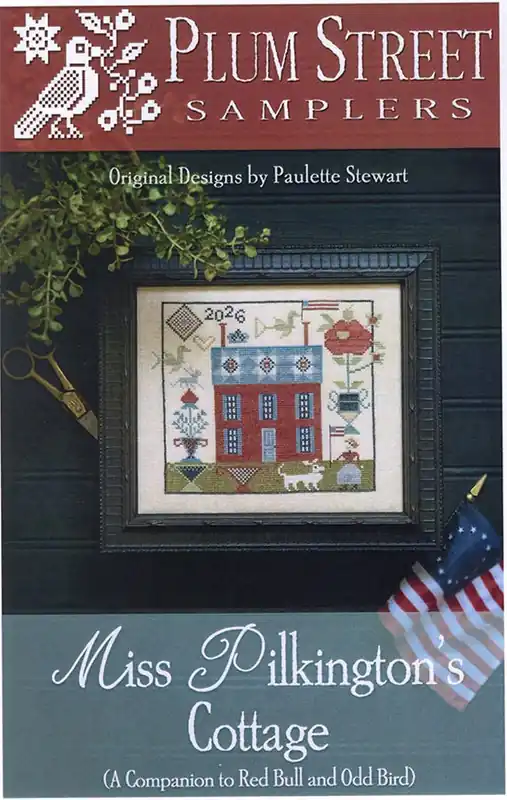 Trusted Brand Miss Pilkington's Cottage Cross Stitch Pattern | Plum Street Samplers