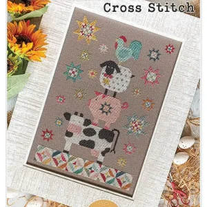 Wholesale Farmyard Friends Cross Stitch Pattern | Lori Holt of Bee in my Bonnet #ISE-4099