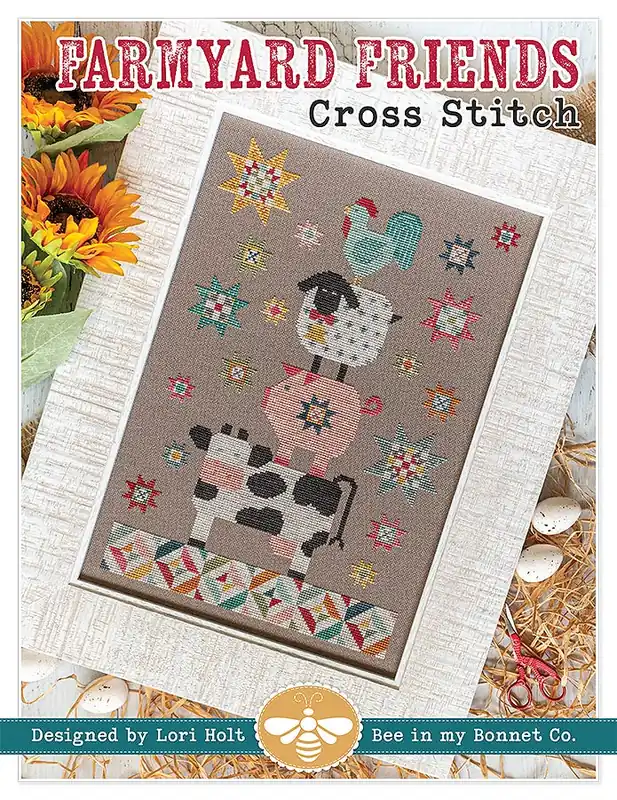 Wholesale Farmyard Friends Cross Stitch Pattern | Lori Holt of Bee in my Bonnet #ISE-4099