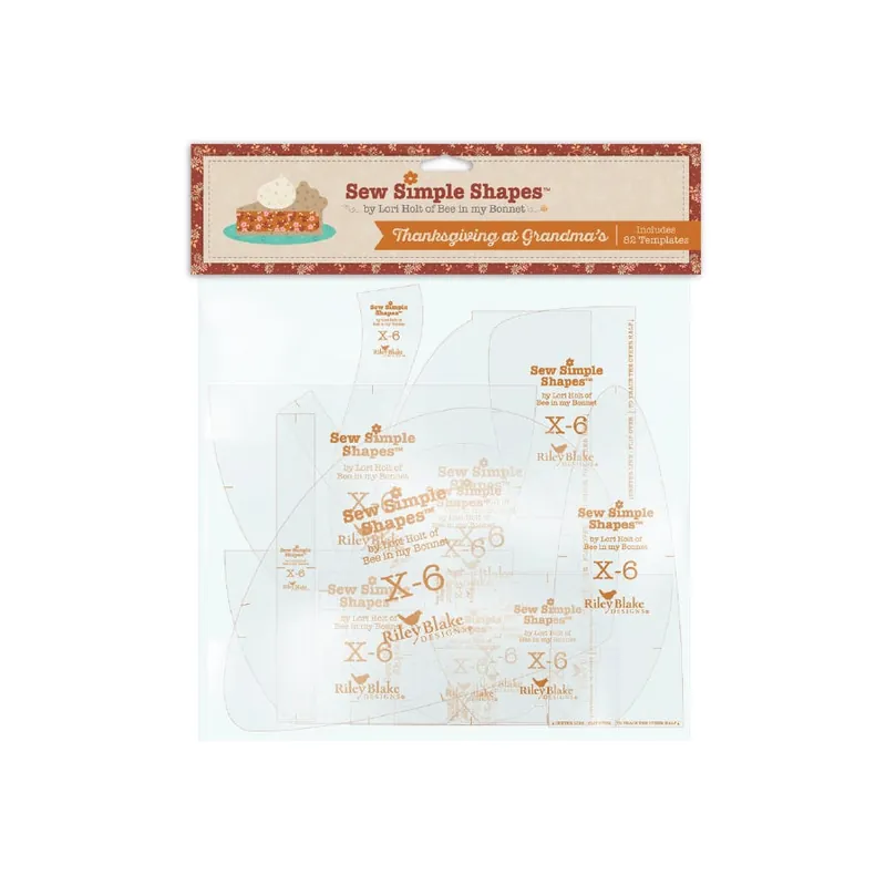 Thanksgiving at Grandma's Sew Simple Shapes | Lori Holt of Bee in my Bonnet #STT-50239 High Quality