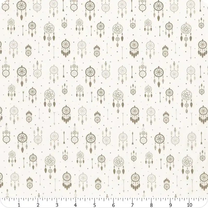 Woodland Wonders Off White Soft Dreamcatchers Yardage | SKU# 21221105-02 Bargain