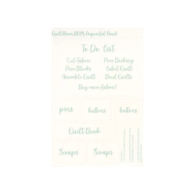 Quilt Room BOM Printed Panel | My Sew Quilty Life Fan Favorite