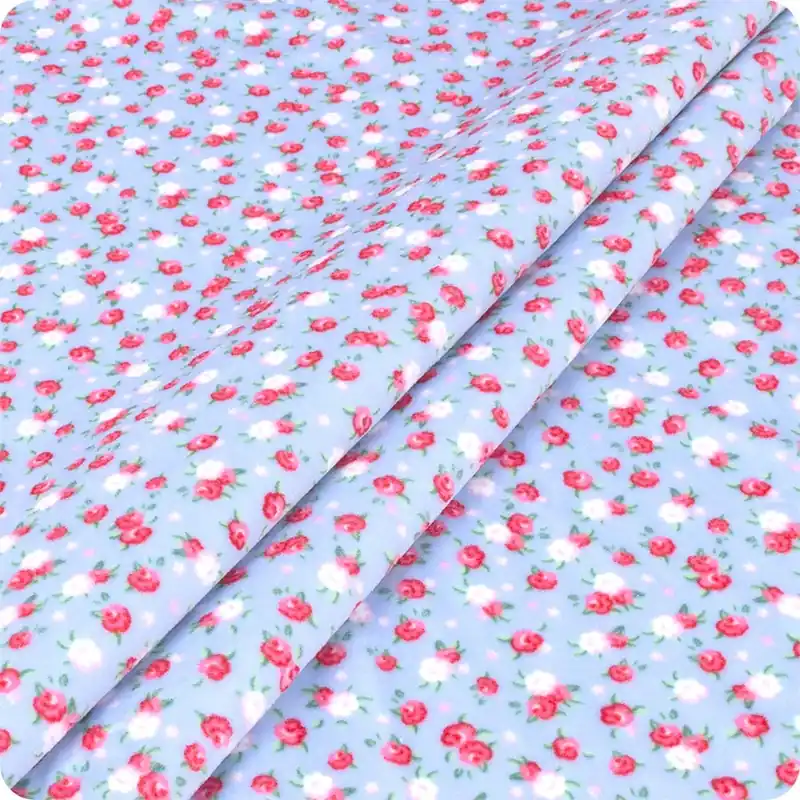 Cottage Rose Lane Blue Bonnet Kensington Quilting Cuddle Low-Pile Polyester Yardage | SKU# QCCR-KENSINGTON-BLUEBONNET Get Yours