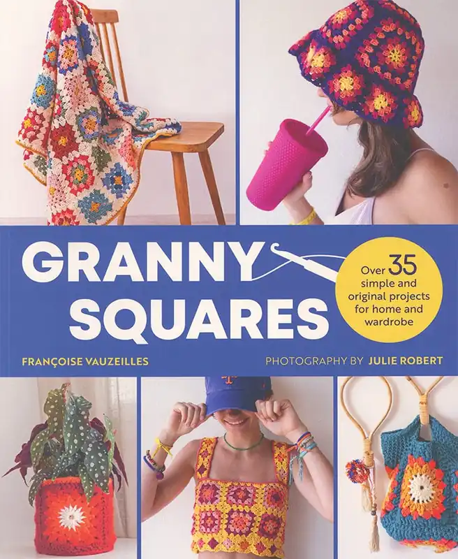 Granny Squares Crochet Book | Françoise Vauzeilles #LOM51478 Price Cut