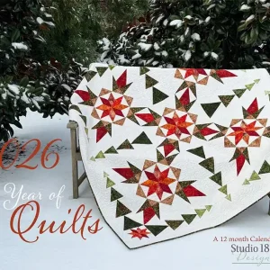 Professional Grade 2026 A Year of Quilts Calendar | Studio 180 Design #UDTCAL01