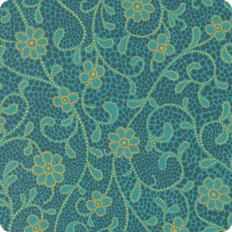 Worldwide Shipping Parlor Teal Good Vibes Only Yardage | SKU# 11962-15