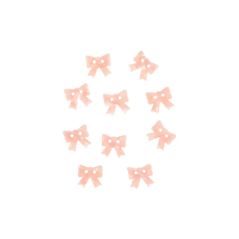 0.625" Small Pink Bow Buttons | Sarah Hearts #BT05 Get Yours
