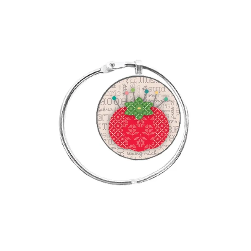 Tomato Pincushion Thread Bling | Lori Holt of Bee in my Bonnet Co. for It's Sew Emma #ISE-869 One Day Deal