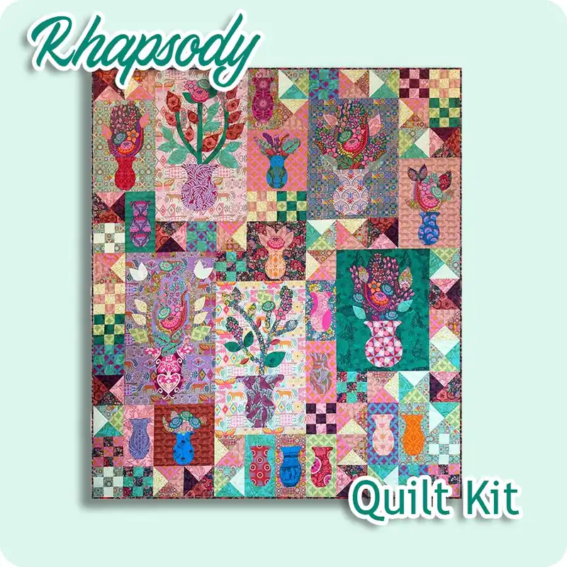 High Quality Rhapsody BOM Quilt Kit | Featuring Rhapsody by Anna Maria