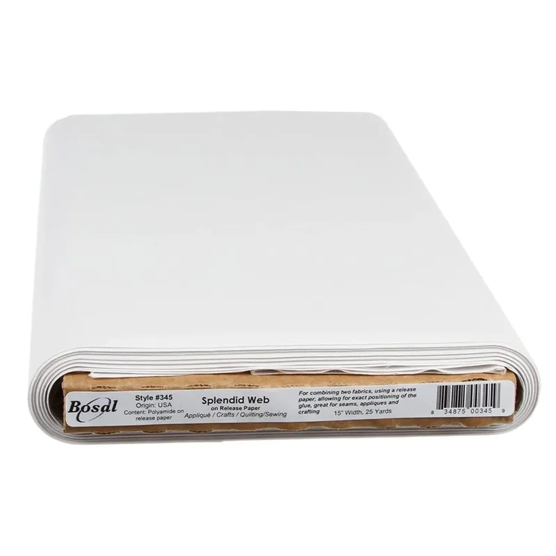 Wholesale Splendid Fusible Web Plus On Release Paper 15" x 25 Yard Bolt | Bosal #345B-CLR