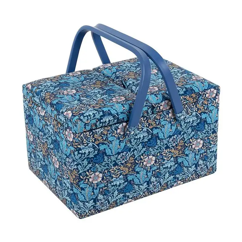 Woodblock Floral Sewing Box | Hobby Gift #HGTLRLS-674 Limited Time