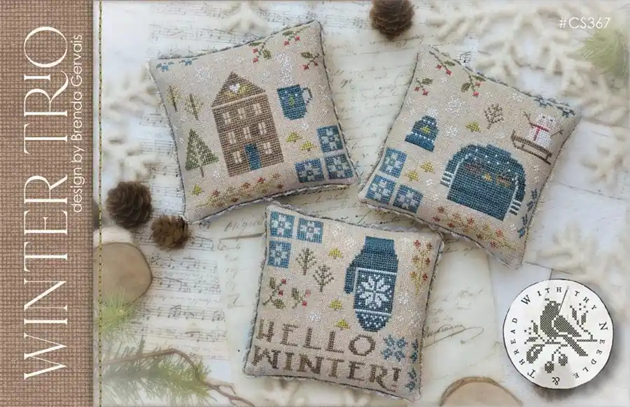 Winter Trio Cross Stitch Pattern | With Thy Needle and Thread Grab Now