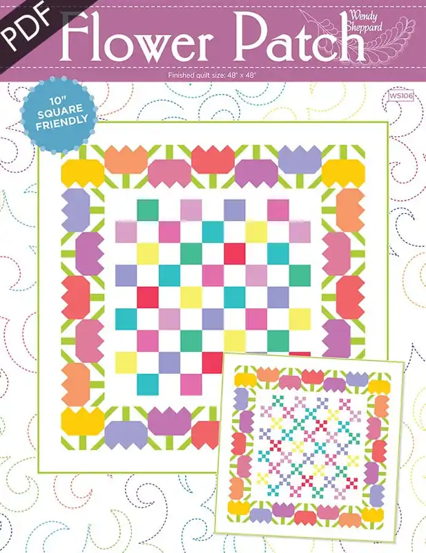 Wholesale Flower Patch Downloadable PDF Quilt Pattern | Wendy Sheppard