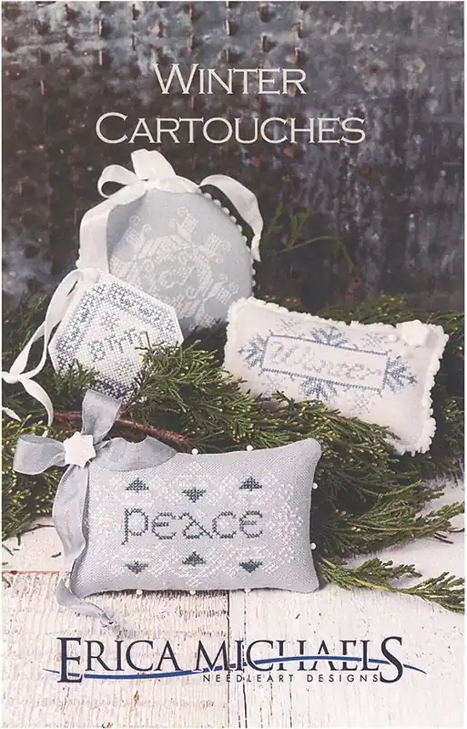 Winter Cartouches Cross Stitch Pattern | Erica Michaels Free Returns