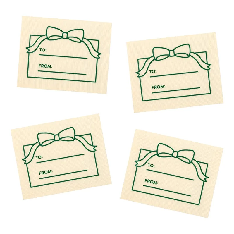 Seasonal Sale To: From: Gift Organic Cotton Sew In Labels | Sarah Hearts #LC247