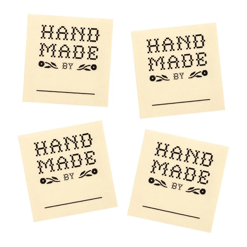 Limited Edition Crafty Handmade By: Organic Cotton Sew In Labels | Sarah Hearts #LC246