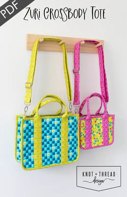 Zuri Crossbody Tote Downloadable PDF Sewing Pattern | Knot & Thread Design Budget