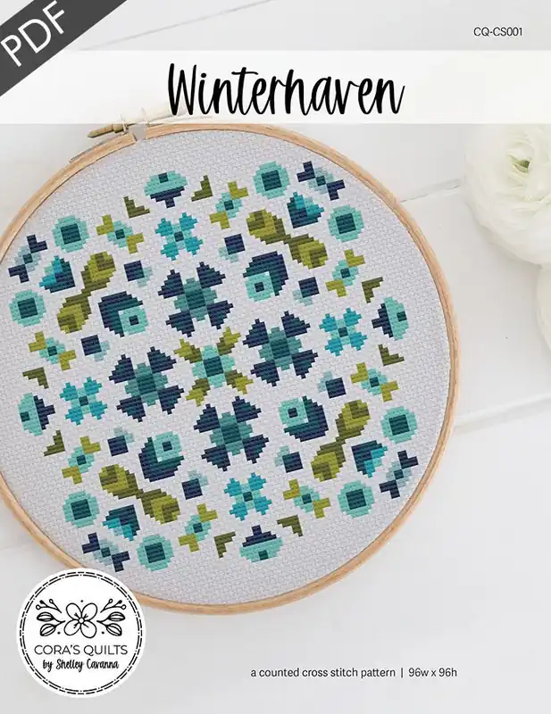 Winterhaven Downloadable PDF Cross Stitch Pattern | Cora's Quilts Shop Now