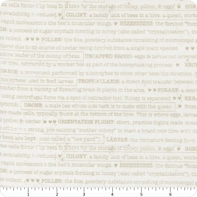 Wild Honey Daisy Buzz Words Yardage | SKU# 5254-11 Buy Today